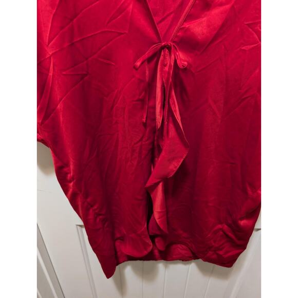 Victoria's Secret Red Valentine Love Cap Sleeve Short Robe One Size NWT MSRP $58 - Picture 8 of 11
